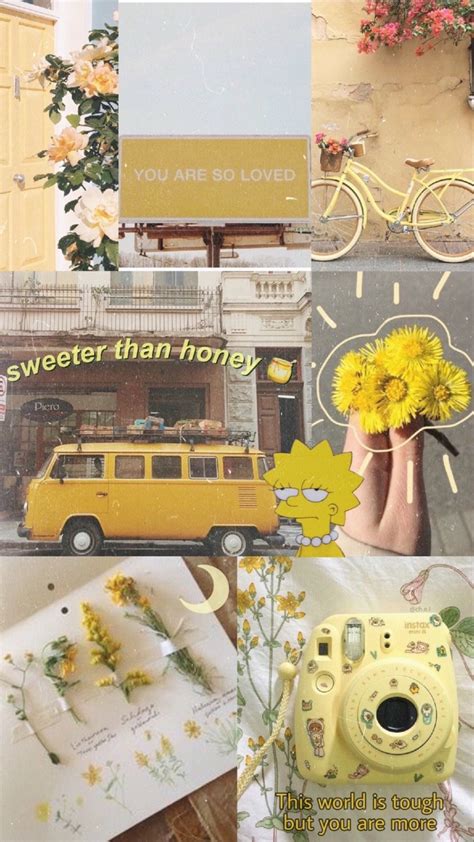 Vintage Aesthetic Wallpaper Yellow (#2297214) - HD Wallpaper & Backgrounds Download