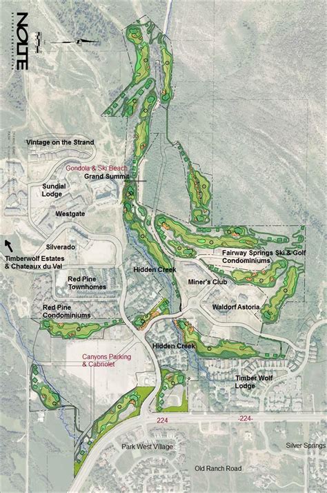 Canyons Resort Golf Course I Master Plan I Real Estate Map | Golf courses, Golf, Golf design