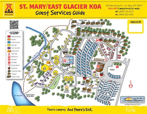 St Mary KOA Campground - Map | Glacier national park trip, Glacier national park montana ...