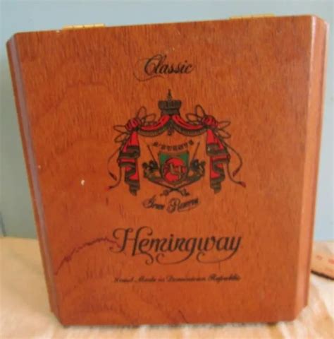 WOODEN CIGAR BOX Arturo Fuente Hemingway Reserva Especial Classic Empty ...