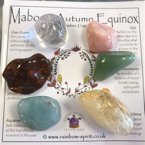 Autumn Equinox Mabon Crystal Set | Etsy