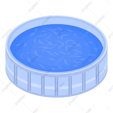 Cartoon Swimming Pool Clipart Transparent Background, Round Swimming Pool Icon, Active, View ...