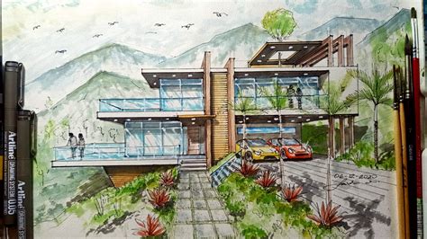 Awesome Architecture | Perspective drawing architecture, Architecture drawing, Landscape ...