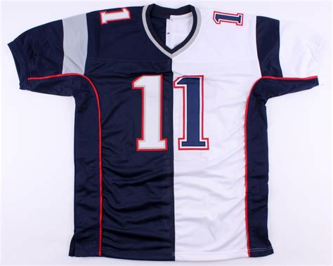 Julian Edelman Signed Patriots Split Home / Away Jersey (JSA COA) | Pristine Auction