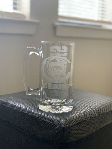 Personalized Beer Mug for Men, Sports Team, Name, Etched, Bar Ware ...