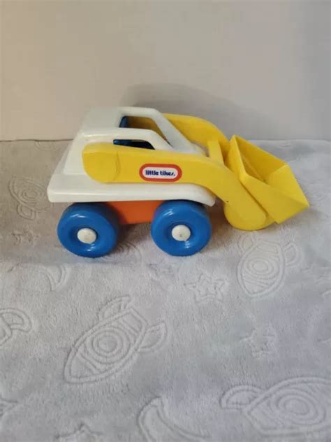 VINTAGE LITTLE TIKES 1980’s Front End Loader Bulldozer Work Truck USA Made $10.80 - PicClick