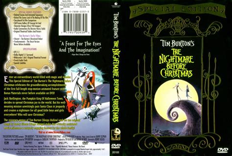 Nightmare Before Christmas Dvd Cover