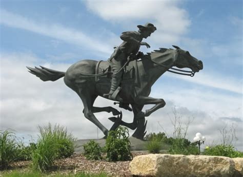 Pony Express Rider Sculpture - Marysville Kansas