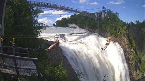 Montmorency Falls Zipline, QUEBEC CITY - YouTube