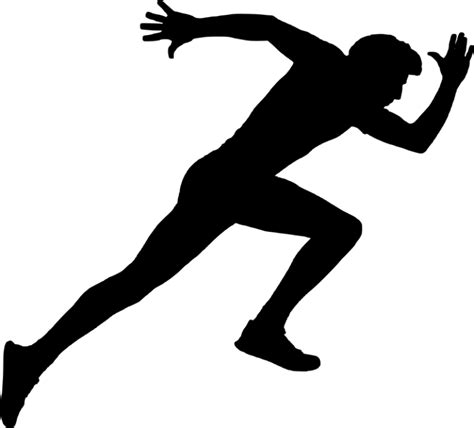 Sprint Long-distance running Track & Field - Silhouette png download ...