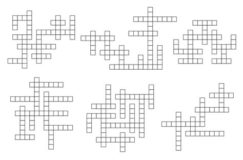 grille de modèle de mots croisés, cases vides vierges 10876456 Art vectoriel chez Vecteezy