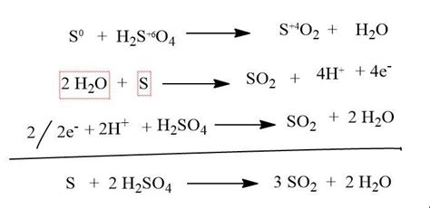 S+H2SO4 = H2O +SO2 BALANCE IT BY REDOX REACTION OR OXIDATION METHOD - Brainly.in