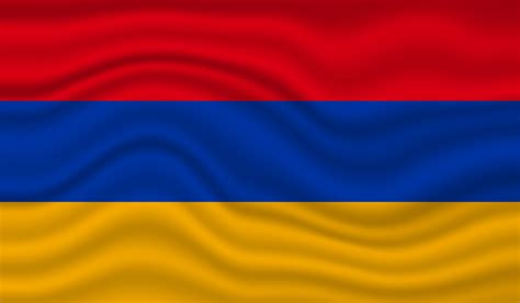 Armenia National Flag vector design. Armenia flag 3D waving background ...