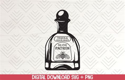 Patron Tequila svg png Bottle Alcohol Gift birthday | Etsy