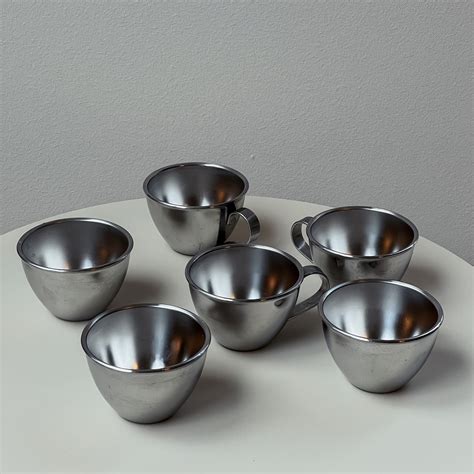 Stainless Steel Espresso Cups – Vintagette