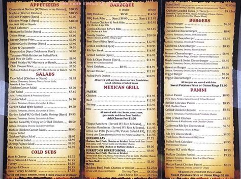 Menu at Memo's Place BBQ, Washington, 235 NJ-31