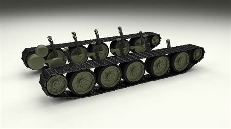 T-34 Tank Tracks and Suspension 3D model | CGTrader