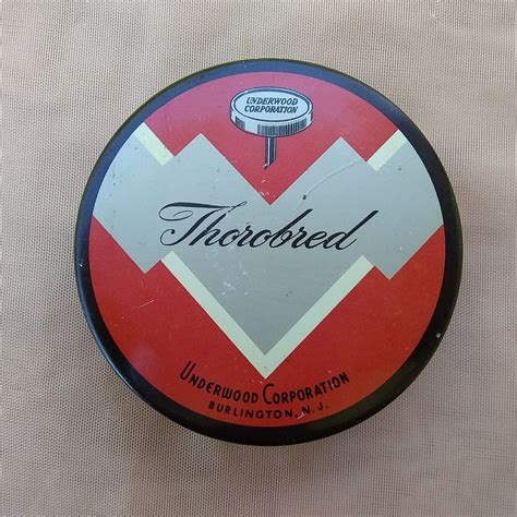 Underwood Thorobred Typewriter Ribbon Tin Vintage Advertising - Etsy | Vintage advertisements ...