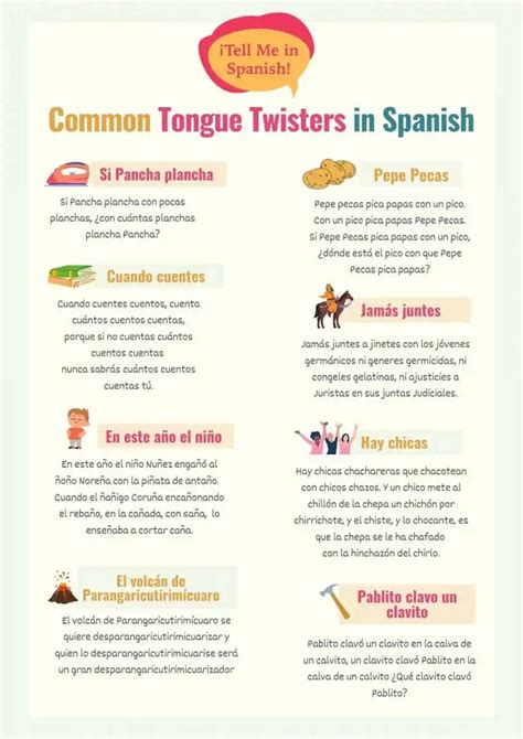 15 Easy & Hard Spanish Tongue Twisters (Audio Included)