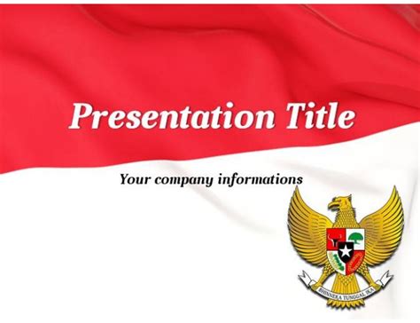 Flag of Indonesia - Free PowerPoint Template