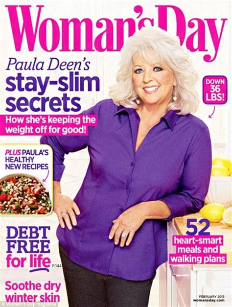 New look: The February issue of Woman¿s Day features Ms Deen's weight-loss tips after making ...