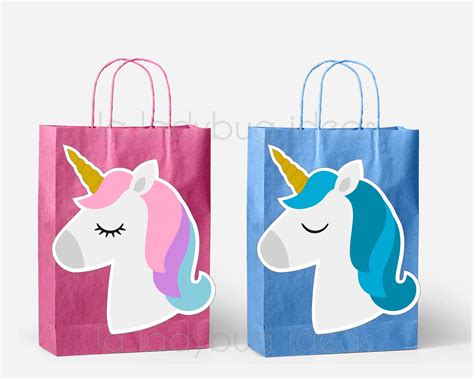 Unicorn Gift Bags, Unicorn Treats, Unicorn Bag, Party Photo Frame, Birthday Photo Props ...