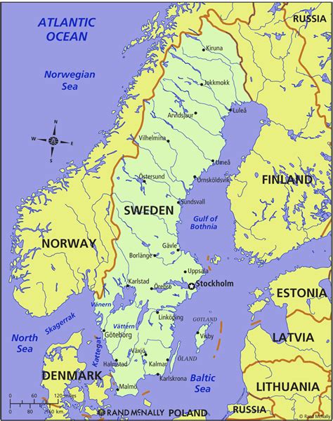 Map of Sweden in The World | Sweden Map | Geography | Physical ...