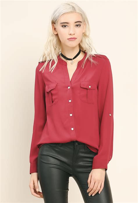 Flat Collar Blouse | Shop Old Blouse & Shirts at Papaya Clothing