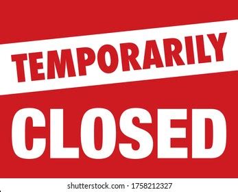 Temporarily Closed Sign Poster Design Retail Stock Vector (Royalty Free) 1758212327 | Shutterstock