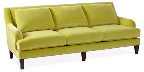 Chartreuse Velvet Sofa | Baci Living Room