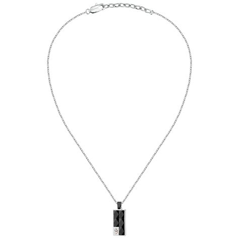 Men Ceramic Silver Necklace – ONTIME | Saudi Arabia Official Store