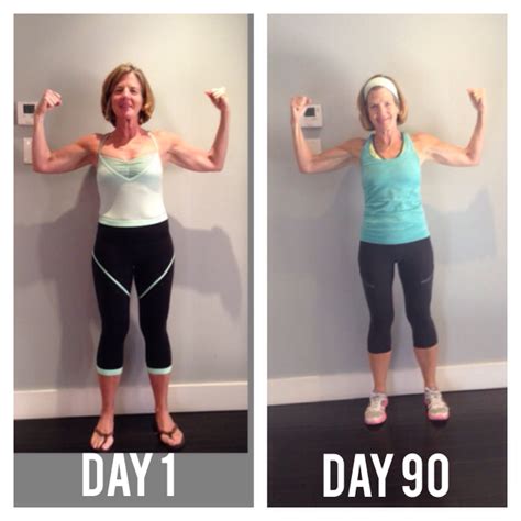 Before and after 90 days of good eats and workouts. Looking forward to ...