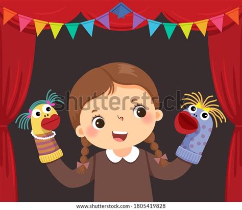 1,220 Children At Puppet Show Stock Illustrations, Images & Vectors ...