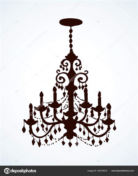 Chandelier. Vector drawing — Stock Vector © Marinka #184730072