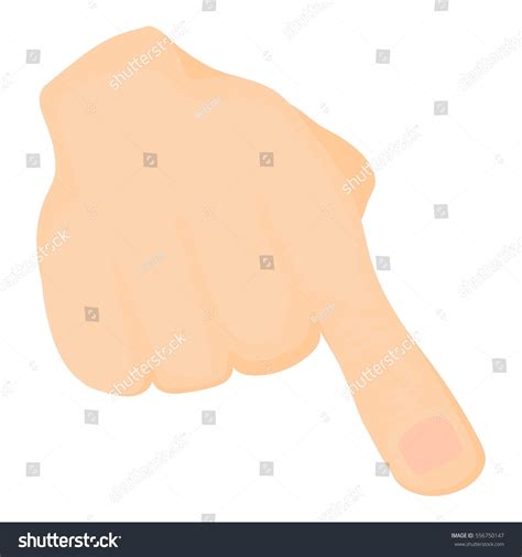 One Finger Icon Cartoon Illustration One Stock Vector (Royalty Free) 556750147 | Shutterstock