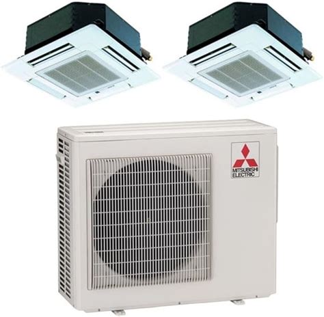 Mitsubishi MXZ2B20NA12019-18,000 BTU 18 SEER Dual-Zone Ceiling Cassette ...