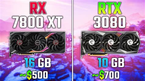 AMD RX 7800 XT vs RTX 3080 | Test in 7 Games - YouTube