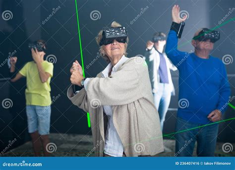 Family Playing VR Games Together Stock Photo - Image of 1213, gadget: 236407416