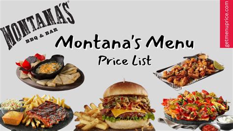 Montana's Menu Price List Canada [Updated June 2023]