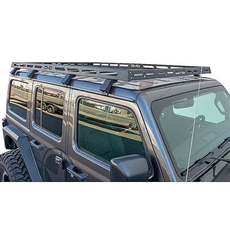 DV8 Offroad Roof Rack For 07-18 Jeep Wrangler JKU, 18-21 Wrangler JL, 20-21 Gladiator JT | Quadratec