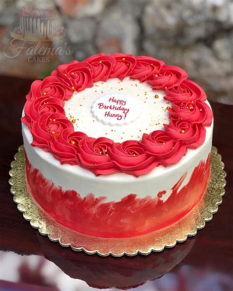 Fatema's Cakes Barbados on Instagram: “2-layer red & white themed cake • #FatemasCakes #cake # ...