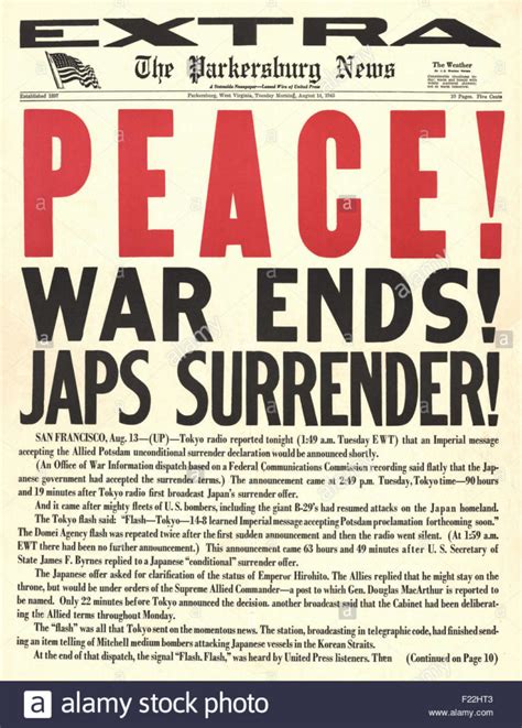 Japan Surrenders - September 2, 1945