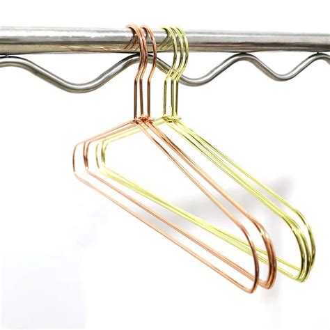 Display hangers for clothing retail store hangers gold wire hangers ...