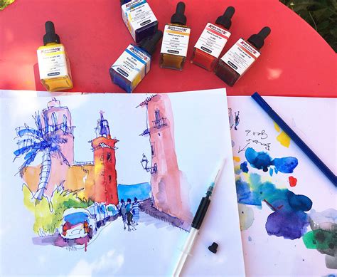 6 Tips for Sketching with Aero Color Professional Inks With Tine Klein ...