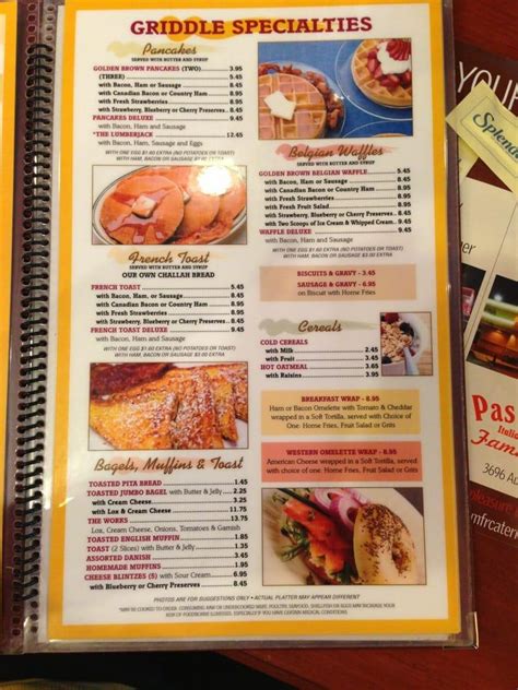 Menu at Marietta Diner restaurant, Marietta