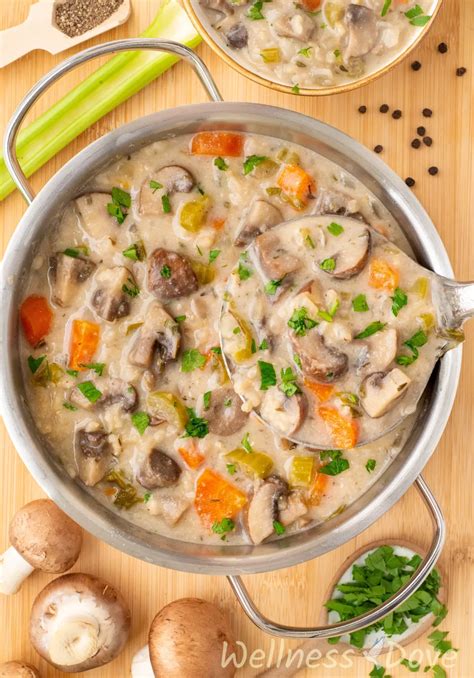 Creamy Vegan Mushroom Soup | WellnessDove