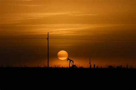 West Texas Oilfield Sunset Photograph by James Hall