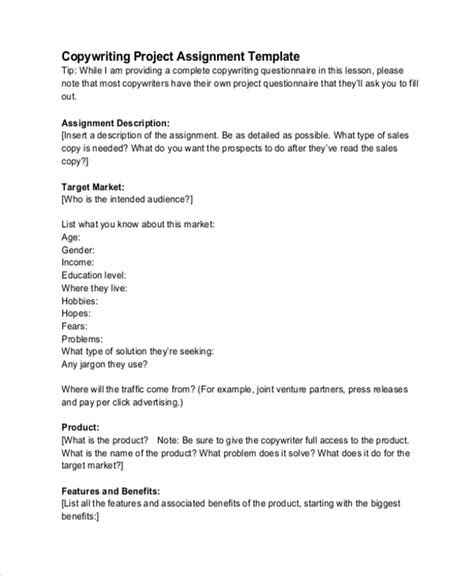 Project Assignment Template - 4+ Free Word, PDF Documents Download ...