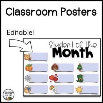 Student of the Month Awards- EDITABLE Kit! by Teaching Firsties with ...