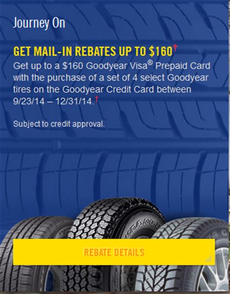 Goodyear Tire Rebate and Coupons for May 2015